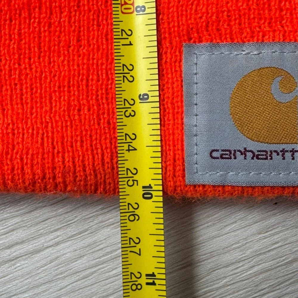 Carhartt Beanie Hat Orange Acrylic One‎ Size Fits All Winter Warm